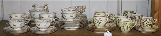 Mintons lotus design teaset & a Coalport teaset